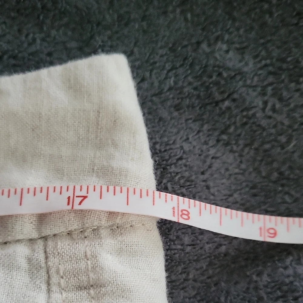 Banana Republic Cream Linen Pants